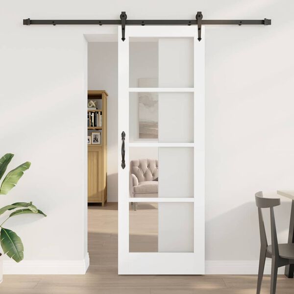 vidaXL Sliding Door ORKDAL White 73.5 x 211 cm