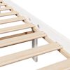vidaXL Bed Frame without Mattress White 100x200 cm Solid Wood Pine