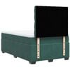 vidaXL Box Spring Bed with Mattress Dark Green 120x190 cm Small Double Velvet