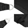 vidaXL Sunshade Sail 160 g/m&sup2; Black 4.5x4.5x4.5 m HDPE
