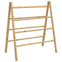 vidaXL Double Towel Ladder with 4 Rungs 90x50x100 cm Bamboo