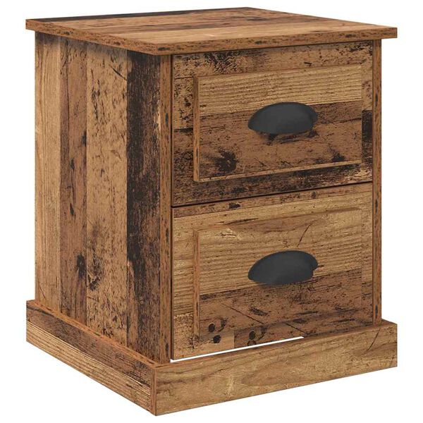 vidaXL Bedside Cabinet Old Wood 39 x 39 x 47.5 cm Engineered Wood