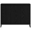 vidaXL Side Cabinet Black Oak 96.5 x 30 x 75 cm Engineered Wood