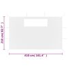 vidaXL Gazebo Sidewalls with Windows 2 pcs White