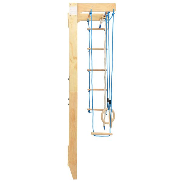 vidaXL Indoor Climbing Playset with Ladders Rings Wood