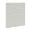 vidaXL Pleated Blind Light Grey 120x100 cm Fabric Width 119.4 cm Polyester