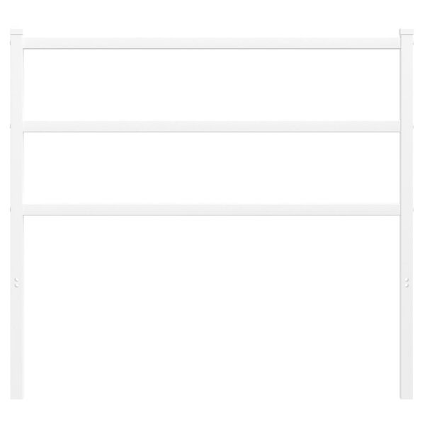 vidaXL Metal Headboard White 107 cm