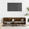vidaXL TV Cabinet Smoked Oak 122x34x41 cm Engineered Wood