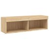 vidaXL 4 Piece TV Wall Units with LED Sonoma Oak Engineered Wood