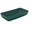 vidaXL Luxury Basin Rectangular Matt Dark Green 71x38 cm Ceramic