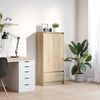 vidaXL Cabinet with Drawer Sonoma Oak 55.5x34x119.5 cm Engineered Wood