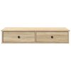 vidaXL Wall Shelf with Drawers Sonoma Oak 100x37.5x19 cm Engineered Wood