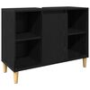 vidaXL Bathroom Furniture Set with Storage 3 pcs Black 60 x 30 x 60 cm