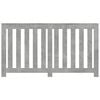 vidaXL Radiator Cover Concrete Grey 149x20x82 cm Engineered Wood