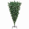 vidaXL Upside-down Artificial Pre-lit Christmas Tree with Ball Set PVC