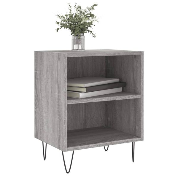 vidaXL Bedside Cabinets 2 pcs Grey Sonoma 40x30x50 cm Engineered Wood