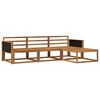 vidaXL Outdoor Sofa Set 4 pcs Natural Solid Acacia Wood