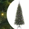vidaXL Artificial Christmas Tree with 300 LEDs Green 180 cm PE and PVC
