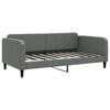 vidaXL Day Bed | Dark Gray | Polyester, Metal, Solid Wood, Plywood | Twin