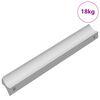 vidaXL Handle Plain 828 pcs Silver 105.7 x 7.4 x 15.5 mm Aluminium