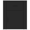vidaXL Bedside Cabinet Black 50x36x60 cm Engineered Wood