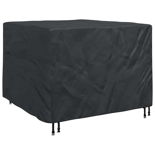 vidaXL Furniture Cover Plain Black 125 x 125 x 74 cm Fabric