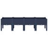 vidaXL Garden Planter with Legs Blue Grey 160x40x42 cm PP