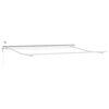 vidaXL Automatic Retractable Awning with LED Brown 400x300 cm