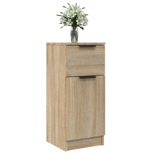 vidaXL Sideboard Sonoma Oak 30x30x70 cm Engineered Wood
