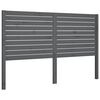 vidaXL Bed Headboard Grey 146x4x100 cm Solid Wood Pine