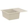 vidaXL Sink Beige 620 x 500 mm 80% Quartz and 20% Resin