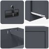 vidaXL File Cabinet Anthracite 45.5 x 42 x 139 cm Cold-Rolled Steel