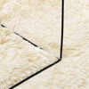 vidaXL Shaggy Rug High Pile NAVARRA Cream 200x200 cm Polyester