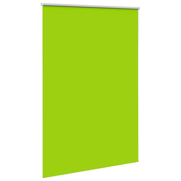 vidaXL Roller Blind Blackout Leaves Green 165x210 cm Fabric Width 161.6 cm Polyester