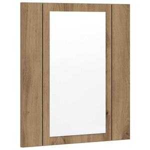vidaXL LED Bathroom Mirror Cabinet Artisan Oak 40x12x45 cm Engineered Wood