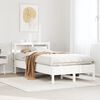 vidaXL Bed Frame without Mattress White 100x200 cm Solid Wood Pine