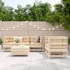 vidaXL 6 Piece Garden Sofa Set Solid Wood Pine