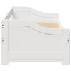 vidaXL Daybed with Trundle without Mattress IRUN White 90x200 cm