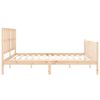vidaXL Bed Frame without Mattress Solid Wood Pine