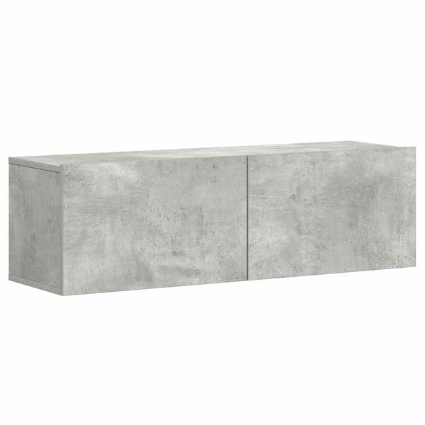 vidaXL 3 Piece TV Cabinet Set Concrete Grey Engineered Wood