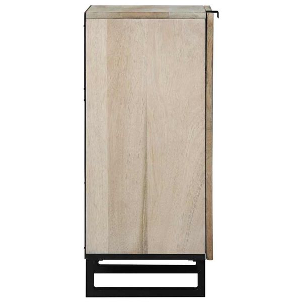vidaXL Sideboard White 40 x 33 x 75 cm Solid mango wood