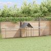 vidaXL Chicken Coop 5x1x1.5 m Galvanised Steel