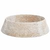 vidaXL Christmas Tree Collar White 105 x 105 x 28 cm Water hyacinth