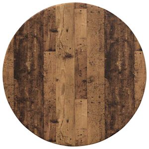 vidaXL Table Top &Oslash; 40 x 1.5 cm Round Engineered Wood Old Wood