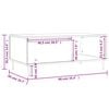 vidaXL Coffee Table Brown Oak 90x50x36.5 cm Engineered Wood