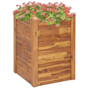 vidaXL Garden Raised Bed | Natural wood | Solid Acacia wood with oil finish