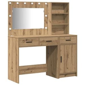 vidaXL Dressing Table 2 pcs Brown 78.5 x 41 x 135 cm Engineered Wood