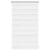 vidaXL Zebra blind 50.9x100 cm Fabric Width 46.7 cm white