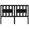 vidaXL Bed Headboard Black 145.5x4x100 cm Solid Wood Pine