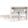 vidaXL Bookcase Bed without Mattress White 140x190 cm Solid Wood Pine
